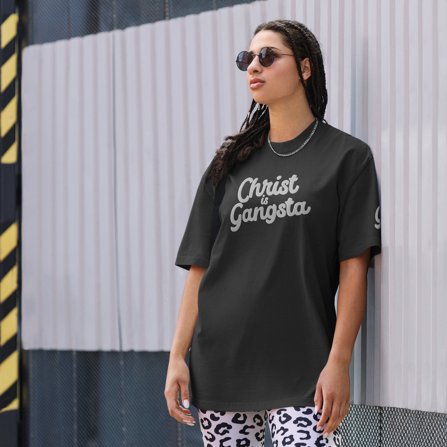 Christ is Gangsta Oversized t-shirt