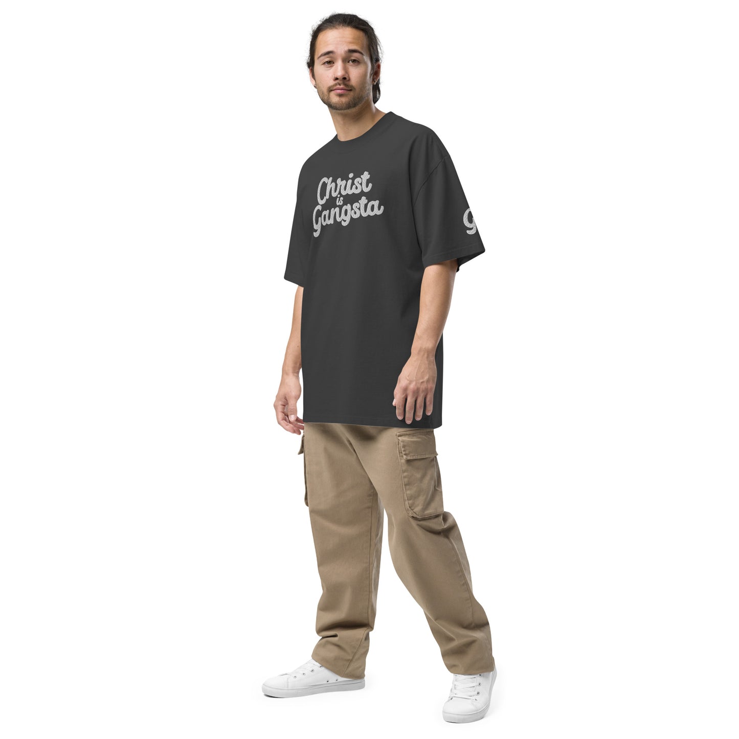 Christ is Gangsta Oversized t-shirt